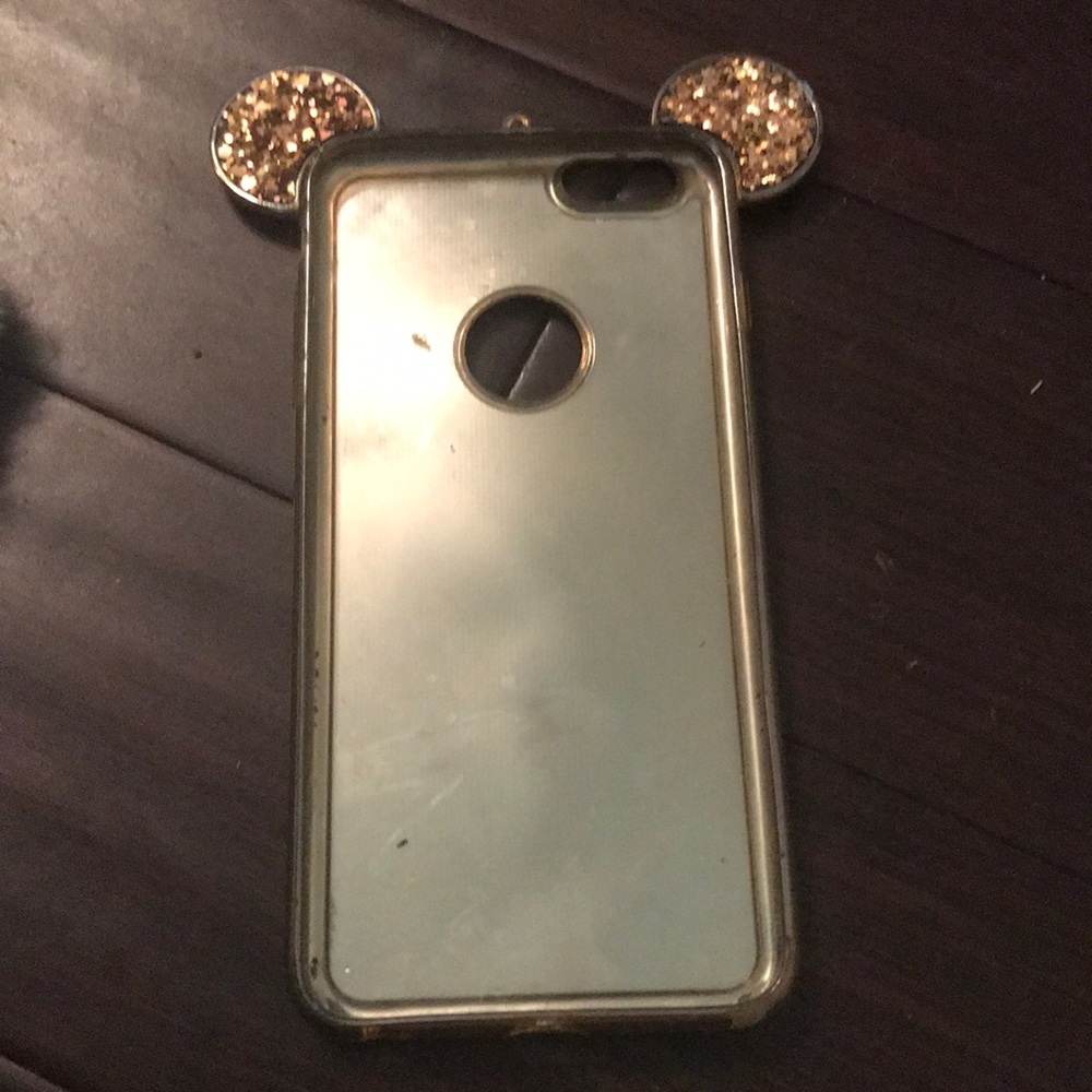 It’s a rose gold Mickey Mouse